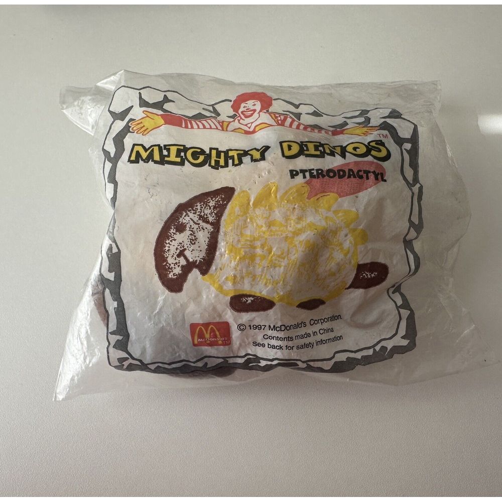 McDonalds 1997 Mighty Dinos Happy Meal Toy, Pterodactyl | Sealed, Dinosaur Toys‎